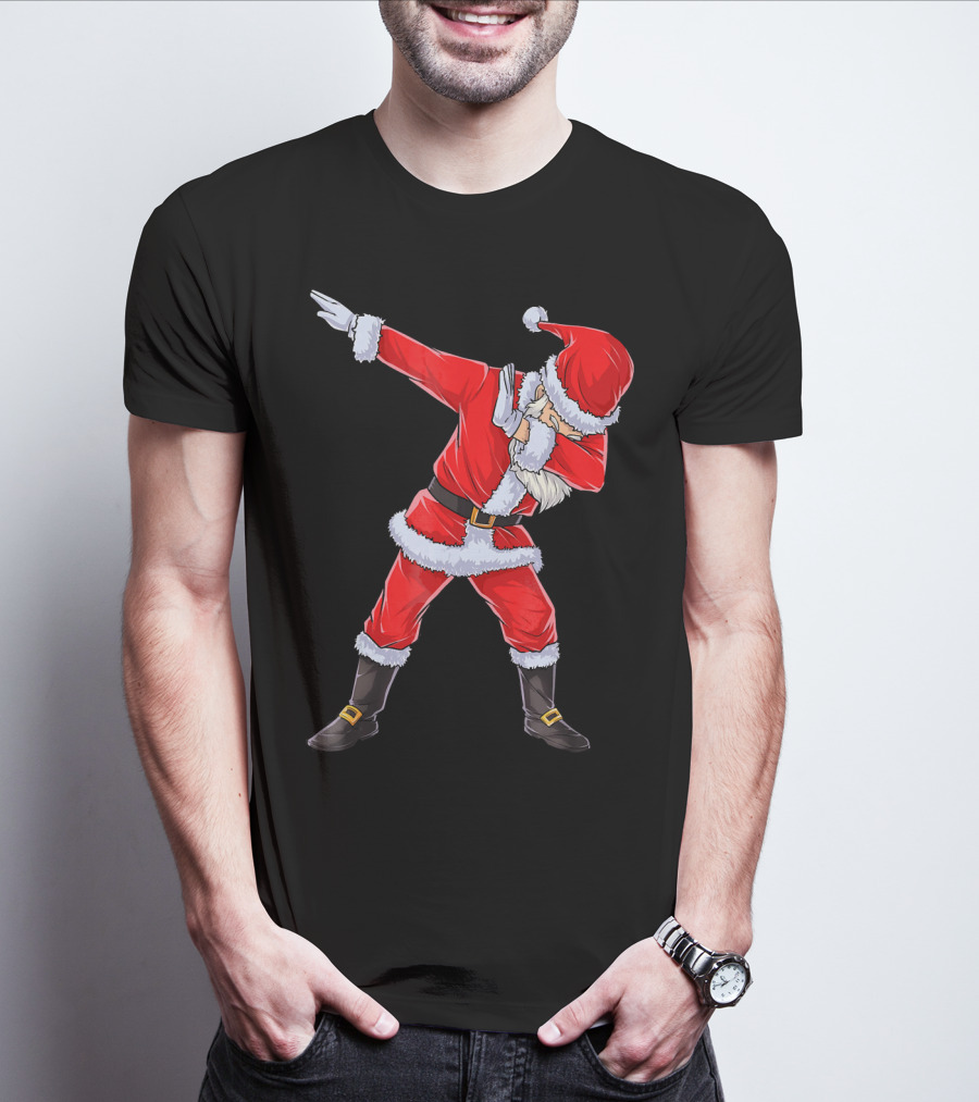 Dabbing Santa Christmas Dance Pose T-Shirt