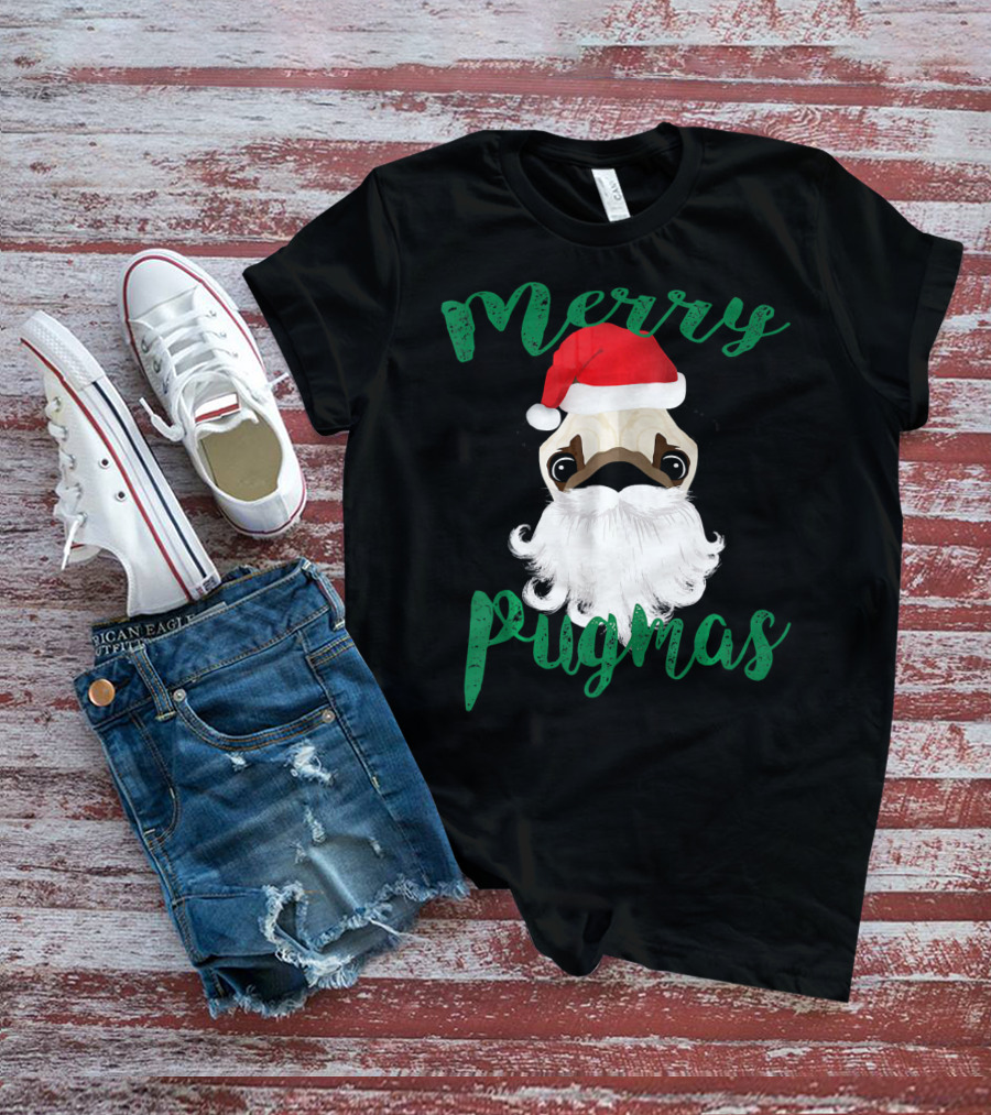 Merry Pugmas Pug Pug T-Shirt