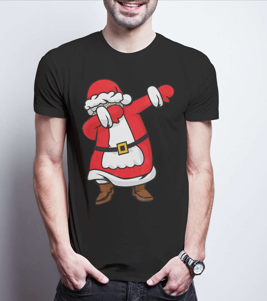 Mrs. Santa Claus Dabbing Christmas Fun T-Shirt
