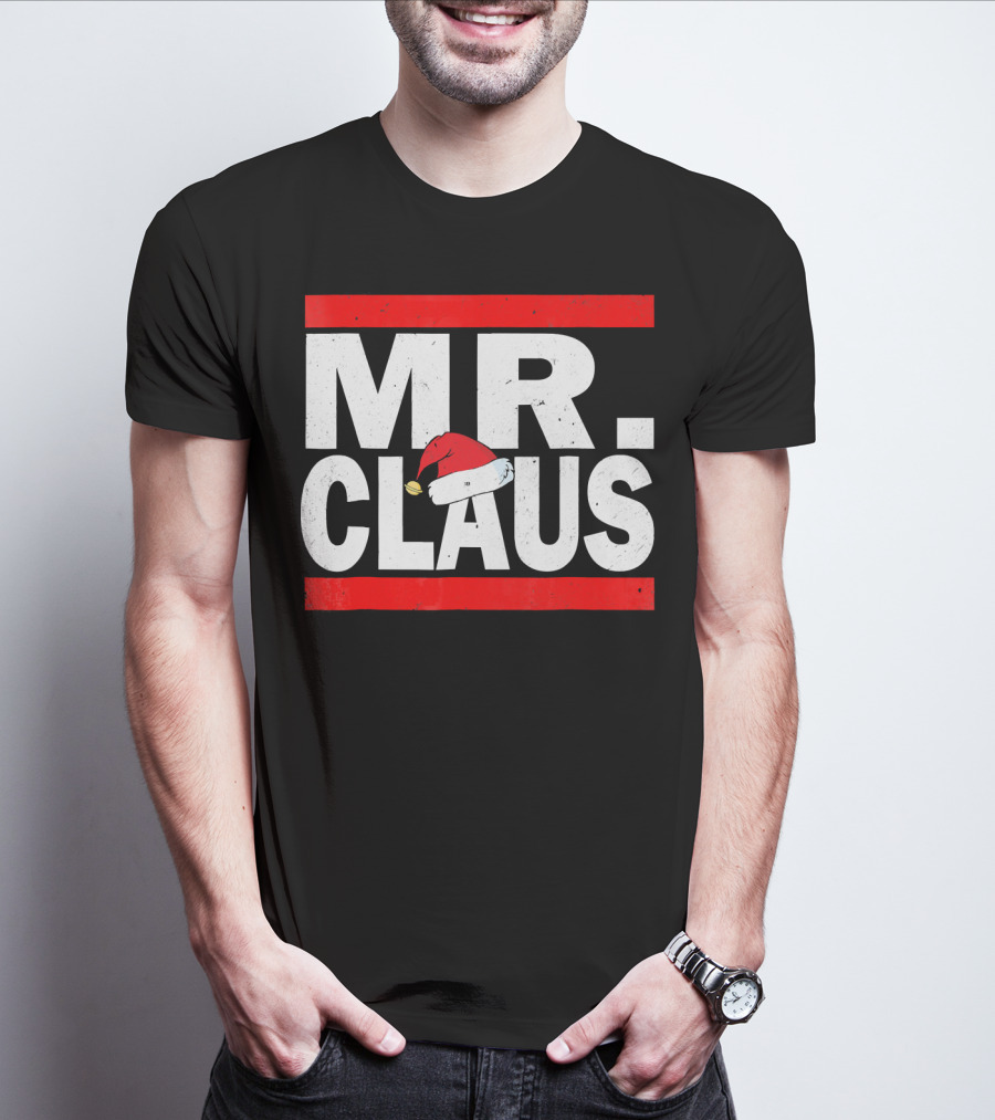 MR CLAUS Christmas Santa Hat T-Shirt