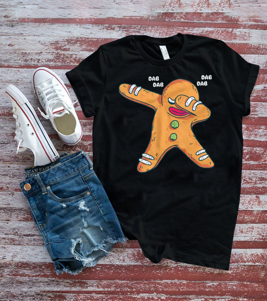Dab Dab Gingerbread Cookie Christmas Dance T-Shirt