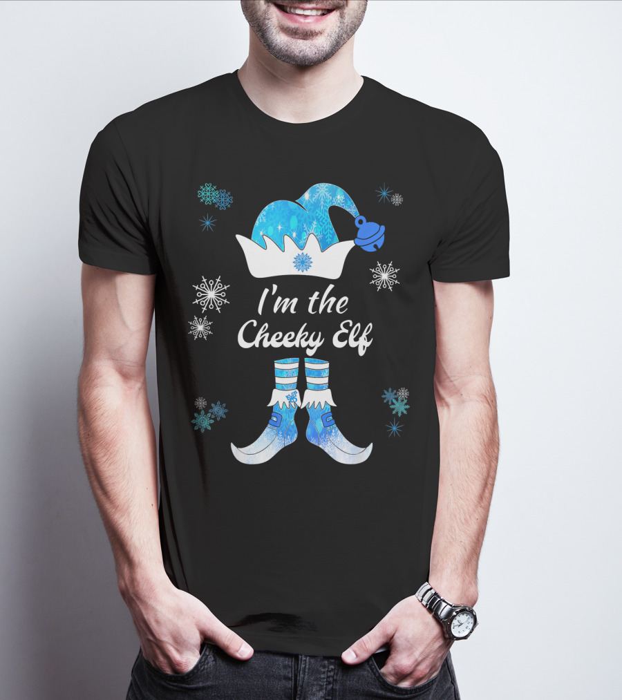 I'm The Cheeky Elf Snowflakes Family Matching Group T-Shirt