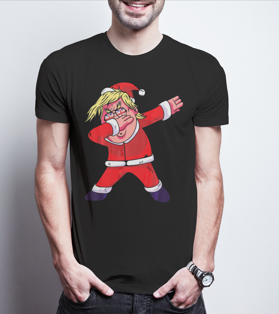Dabbing Santa Claus With Sunglasses And Santa Hat T-Shirt