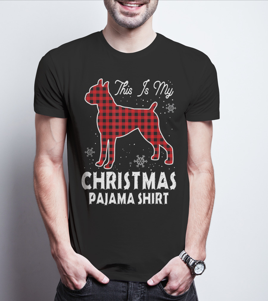 This Is My Christmas Boxer Dog Pajama T-Shirt