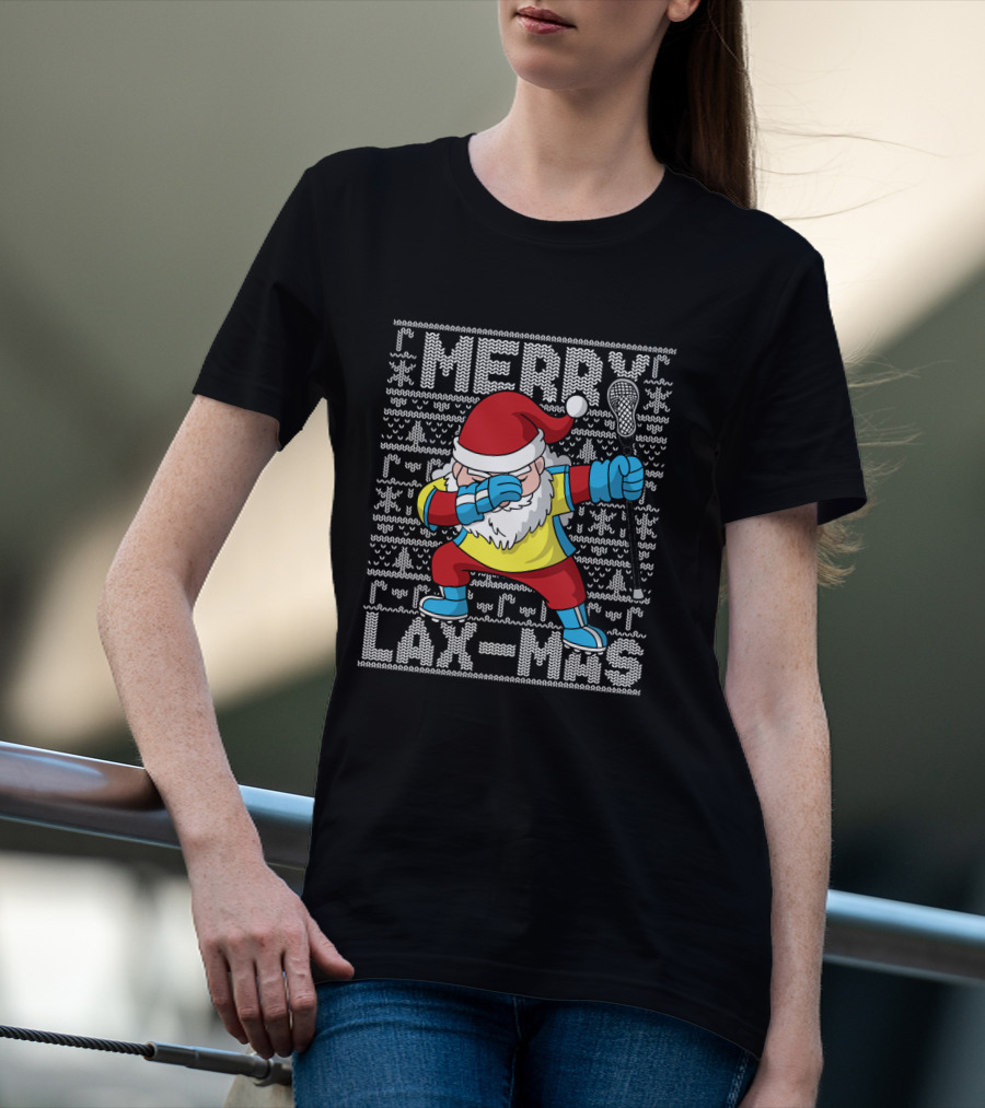 Merry Lax-Mas Ugly ChristmasDabbing T-Shirt
