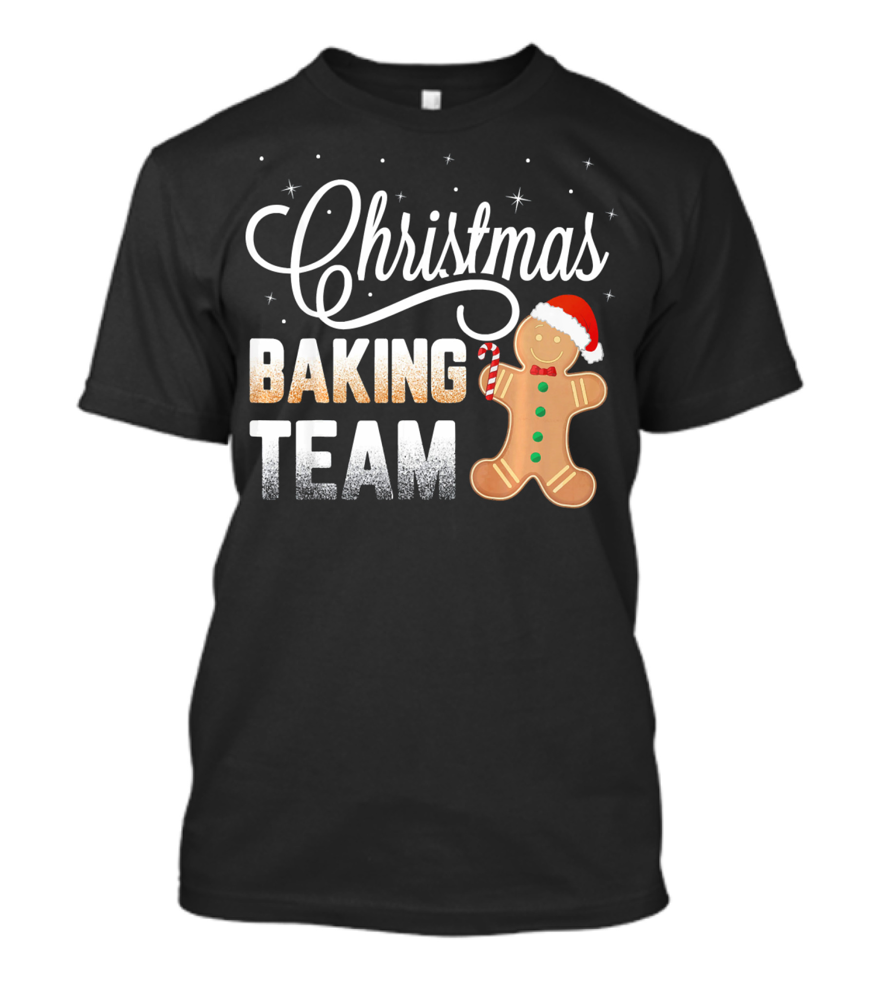 Christmas Baking Team Gingerbread Candy Cane Holiday T-Shirt
