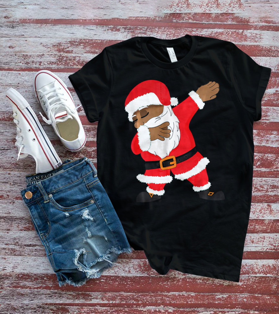 Dabbing Santa Funny Christmas Dab Festive Hip Hop Style Santa Claus T-Shirt