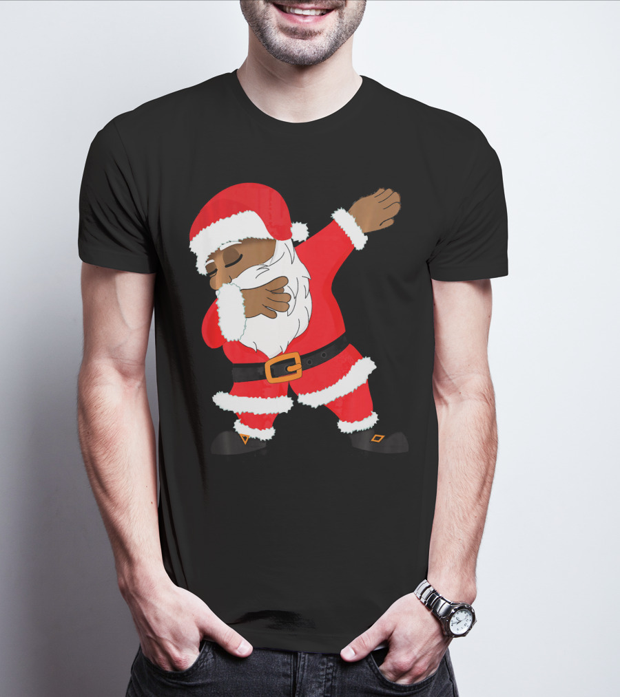Dabbing Santa Funny Christmas Dab Festive Hip Hop Style Santa Claus T-Shirt