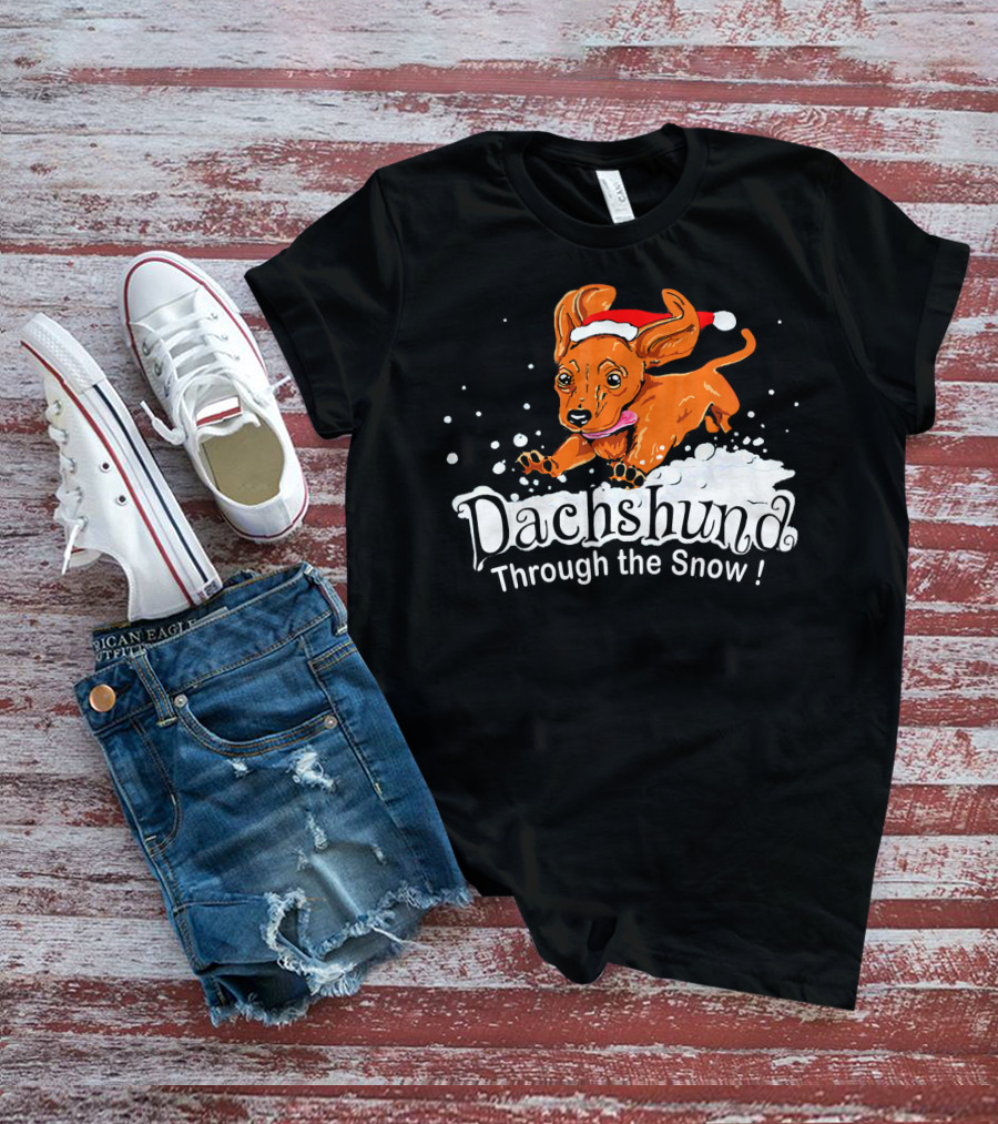 Dachshund Through The Snow T-Shirt