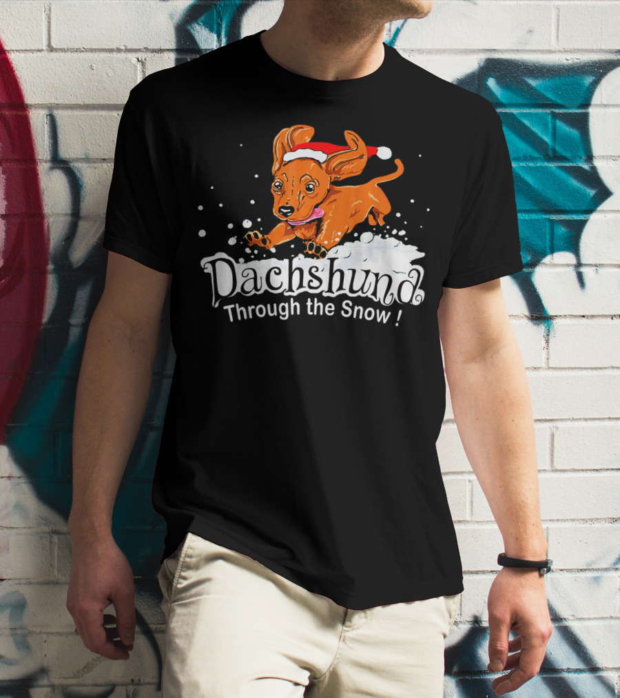 Dachshund Through The Snow T-Shirt