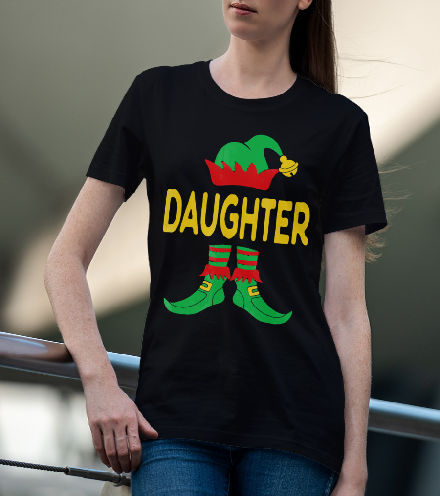 Daughter Elf Christmas Family Matching Outfits T-Shirt