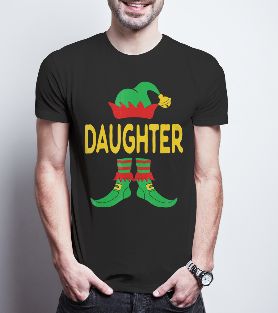 Daughter Elf Christmas Family Matching Outfits T-Shirt