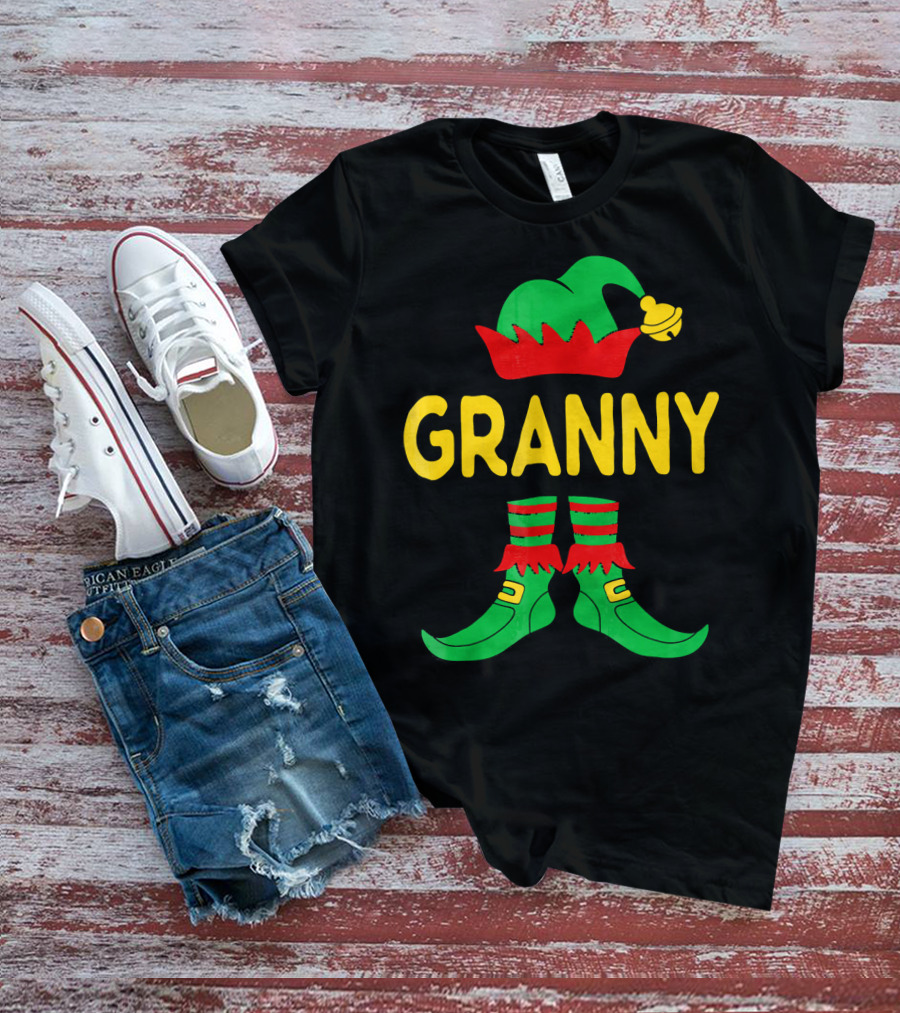 Granny Elf Christmas Family Matching T-Shirt
