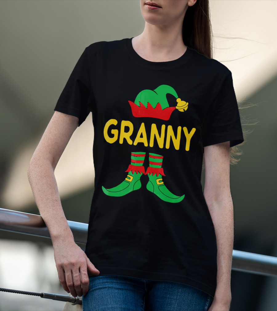 Granny Elf Christmas Family Matching T-Shirt