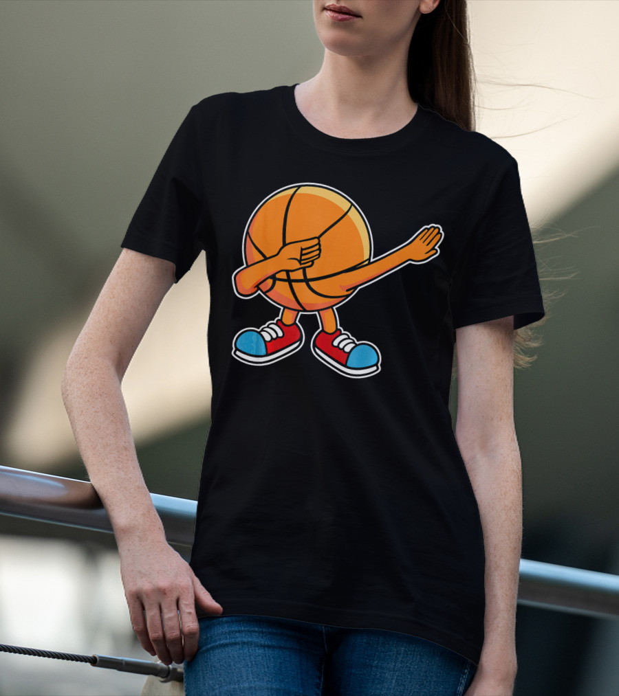 Dabbing Basketball Character With Sneakers T-Shirt