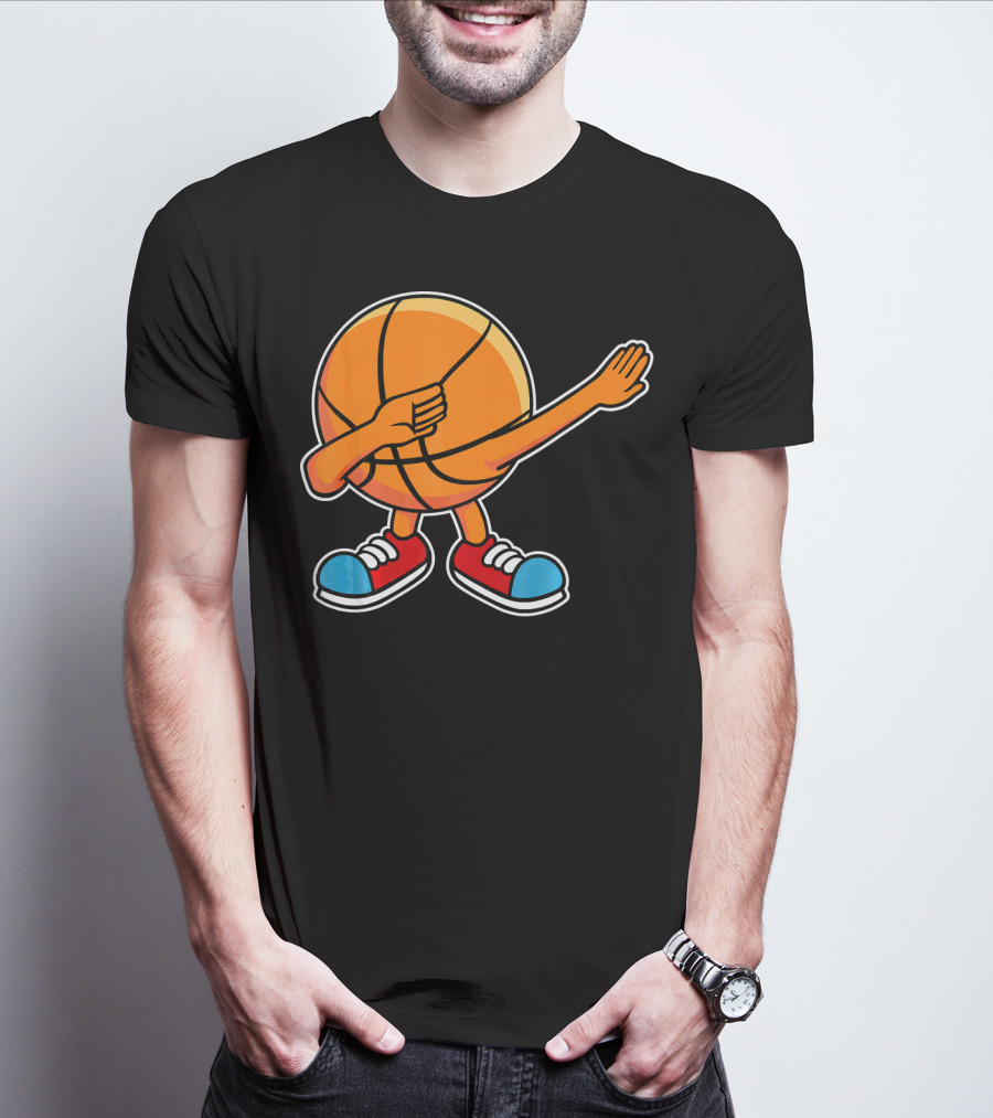 Dabbing Basketball Character With Sneakers T-Shirt