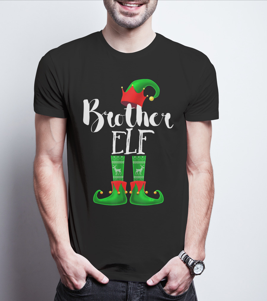 Brother Elf Matching Family Christmas T-Shirt