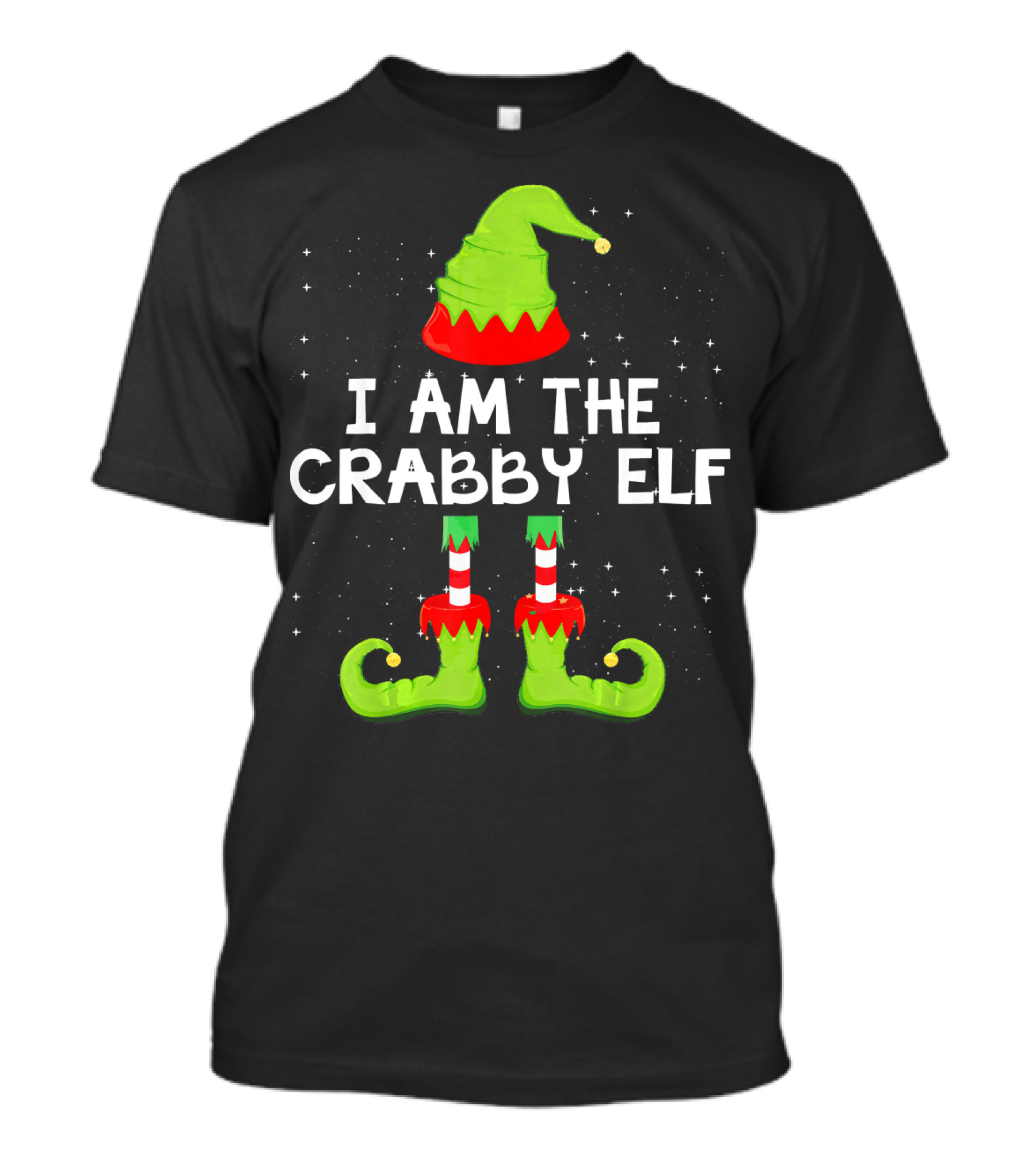 I Am The Crabby Elf Matching Family Christmas Group T-Shirt
