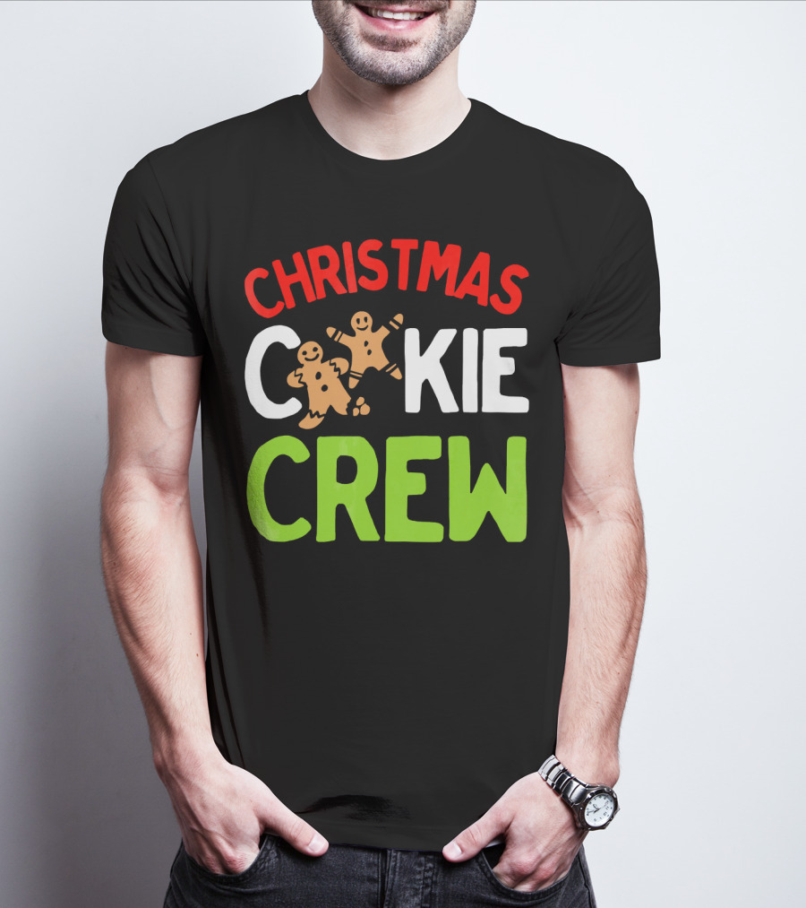Christmas Cookie Crew With Gingerbread Iconic Festive T-Shirt