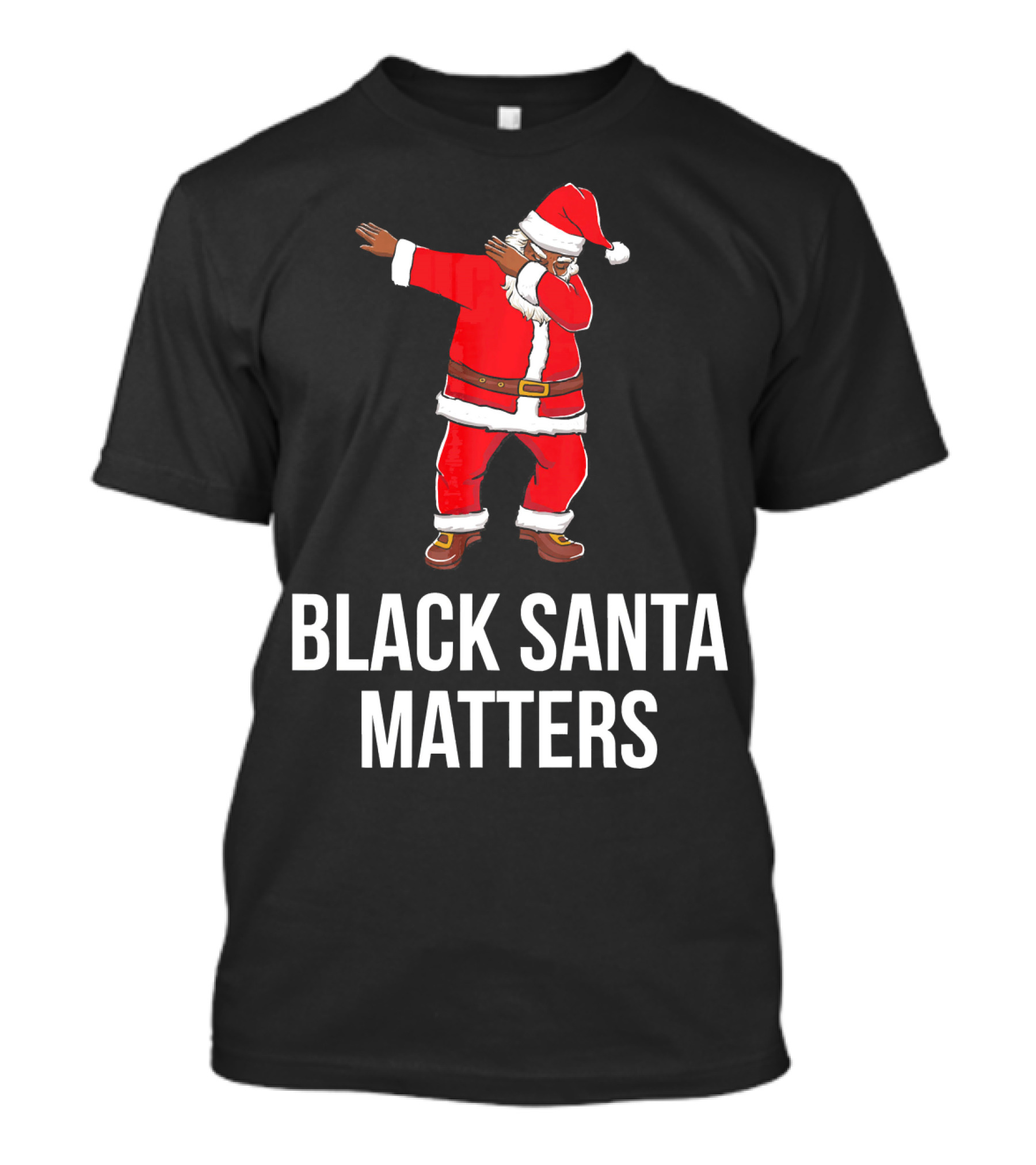 Black Santa Matters Dabbing Santa T-Shirt