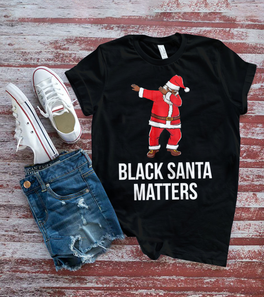 Black Santa Matters Dabbing Santa T-Shirt