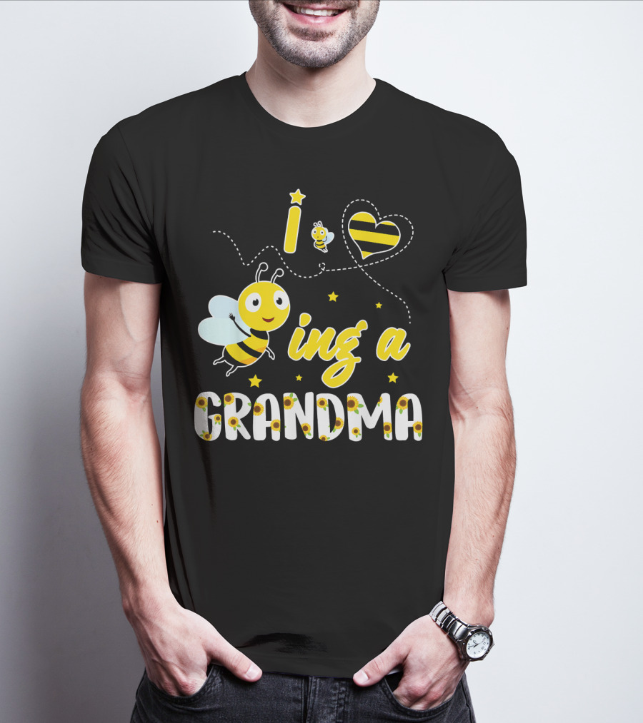 I Love Being A Great Grandma Bee-Themed Funny Family T-Shirt