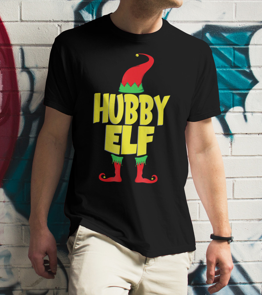 Hubby Elf Christmas Cute Cou T-Shirt
