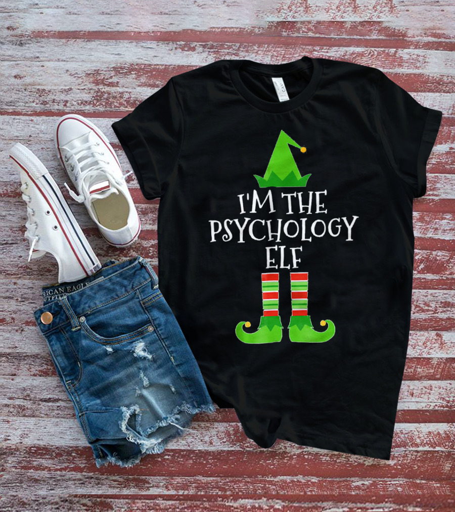 I'm The Psychology Elf Matching Group Christmas T-Shirt