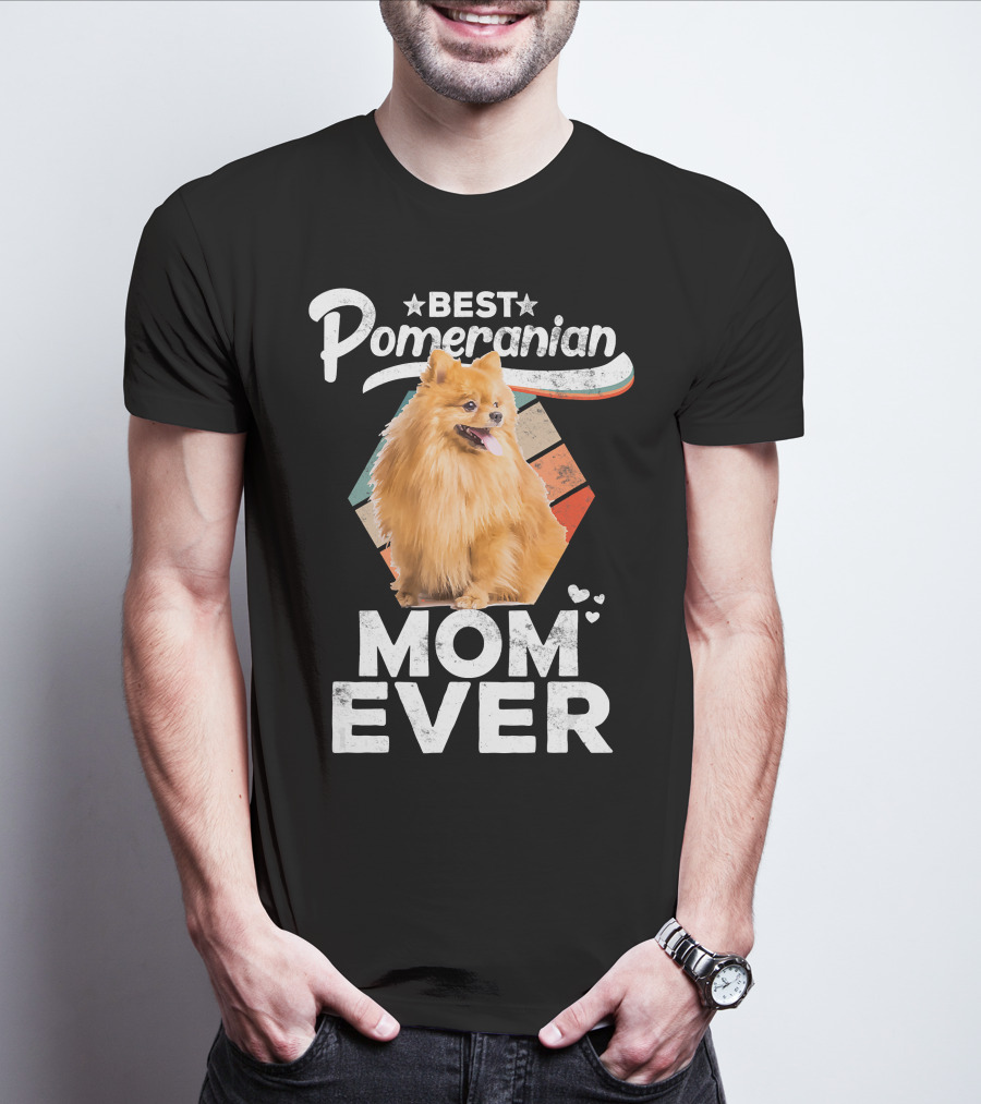Best Pomeranian Mom Ever Pomeranian Lovers T-Shirt