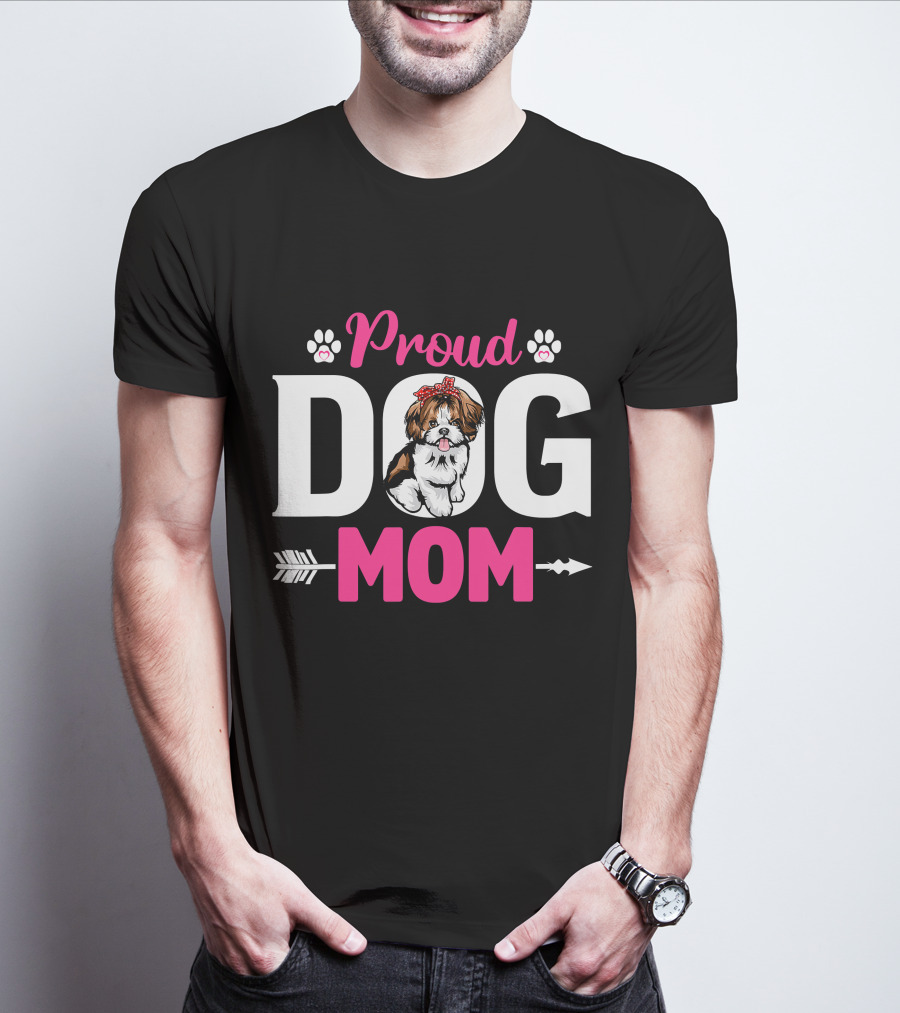 Proud Dog Mom Shih Tzu T-Shirt