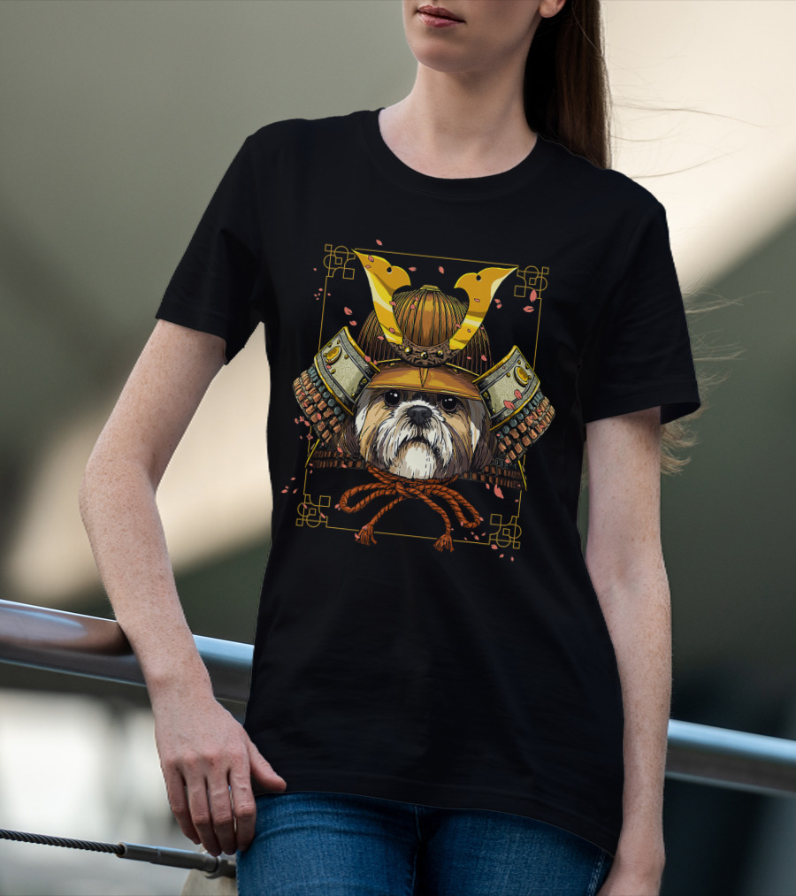 Samurai Shih Tzu Dog Warrior For Samurai Lovers T-Shirt