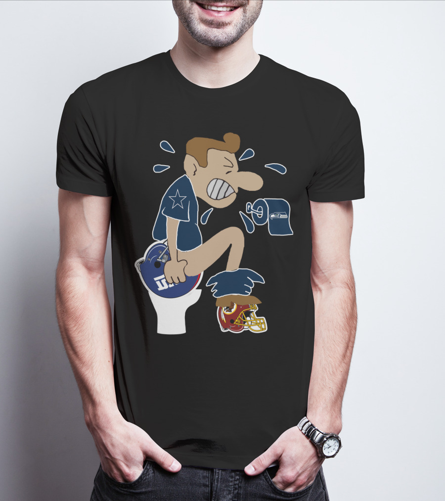 Dallas Cowboys Rivalry Giants Redskins Seahawks Humorous T-Shirt