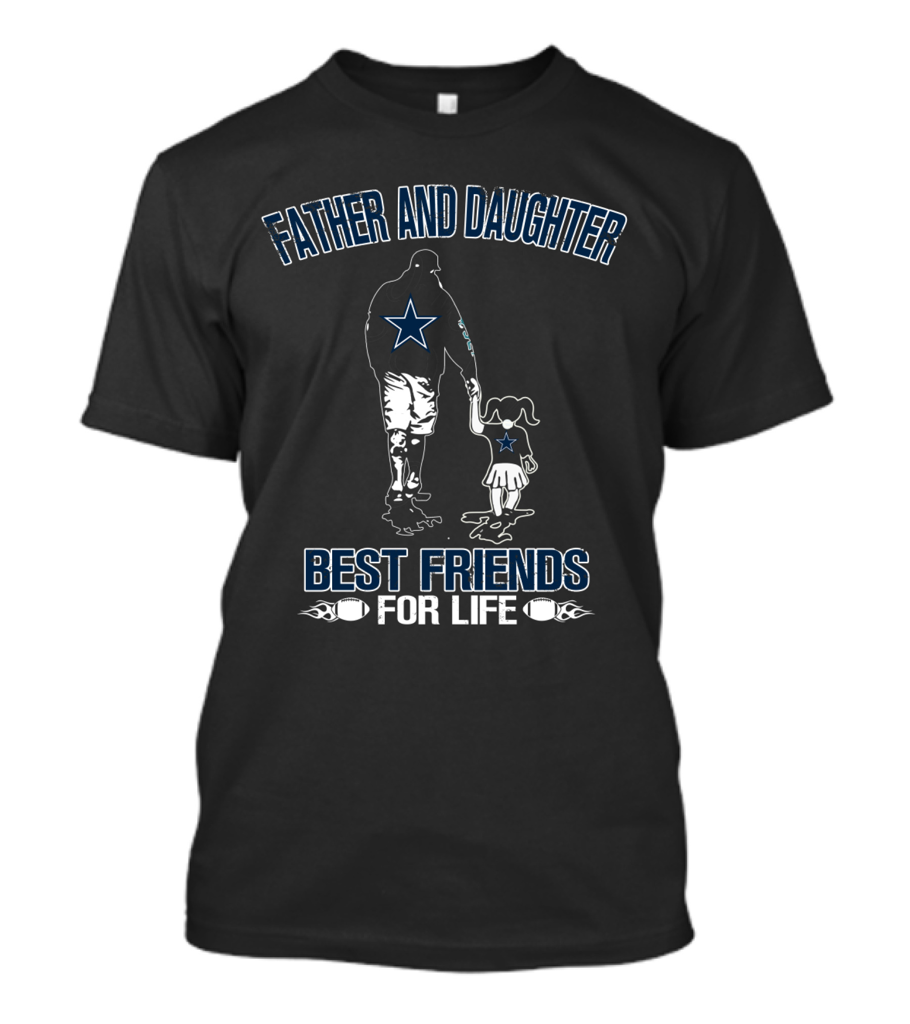 Father And Daughter Best Friends For Life Dallas Cowboys T-Shirt