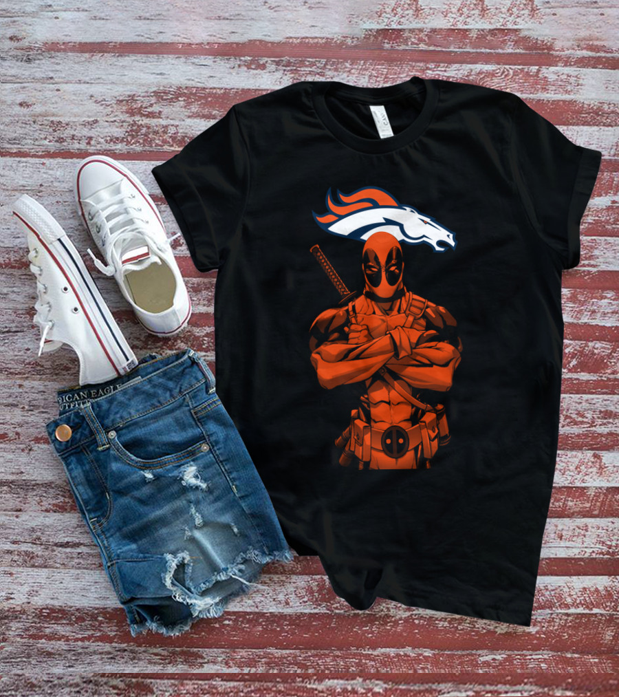 Deadpool Denver Broncos T-Shirt