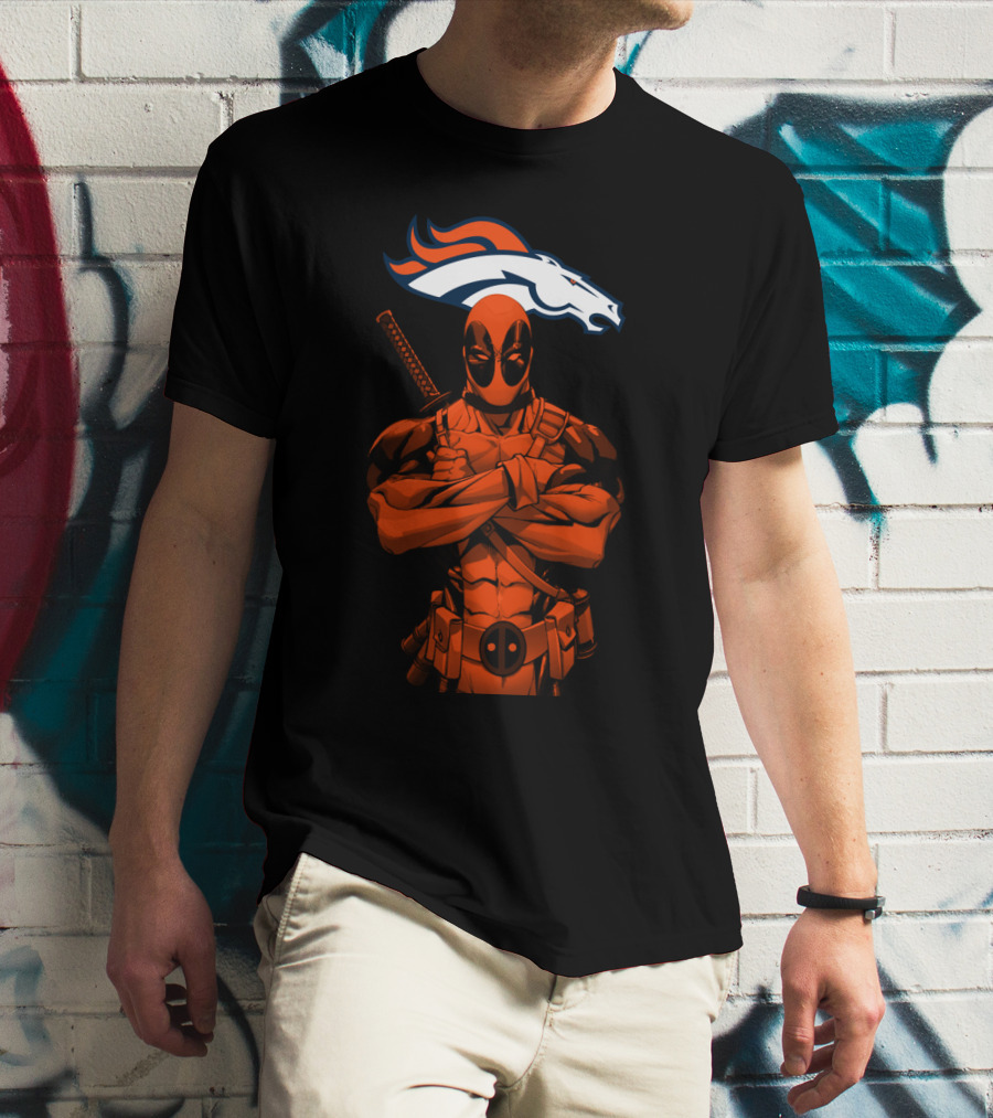 Deadpool Denver Broncos T-Shirt