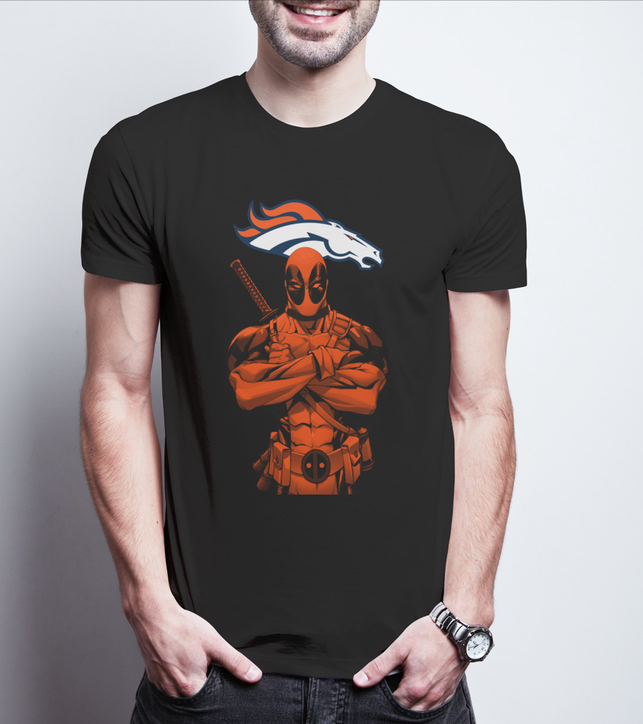Deadpool Denver Broncos T-Shirt