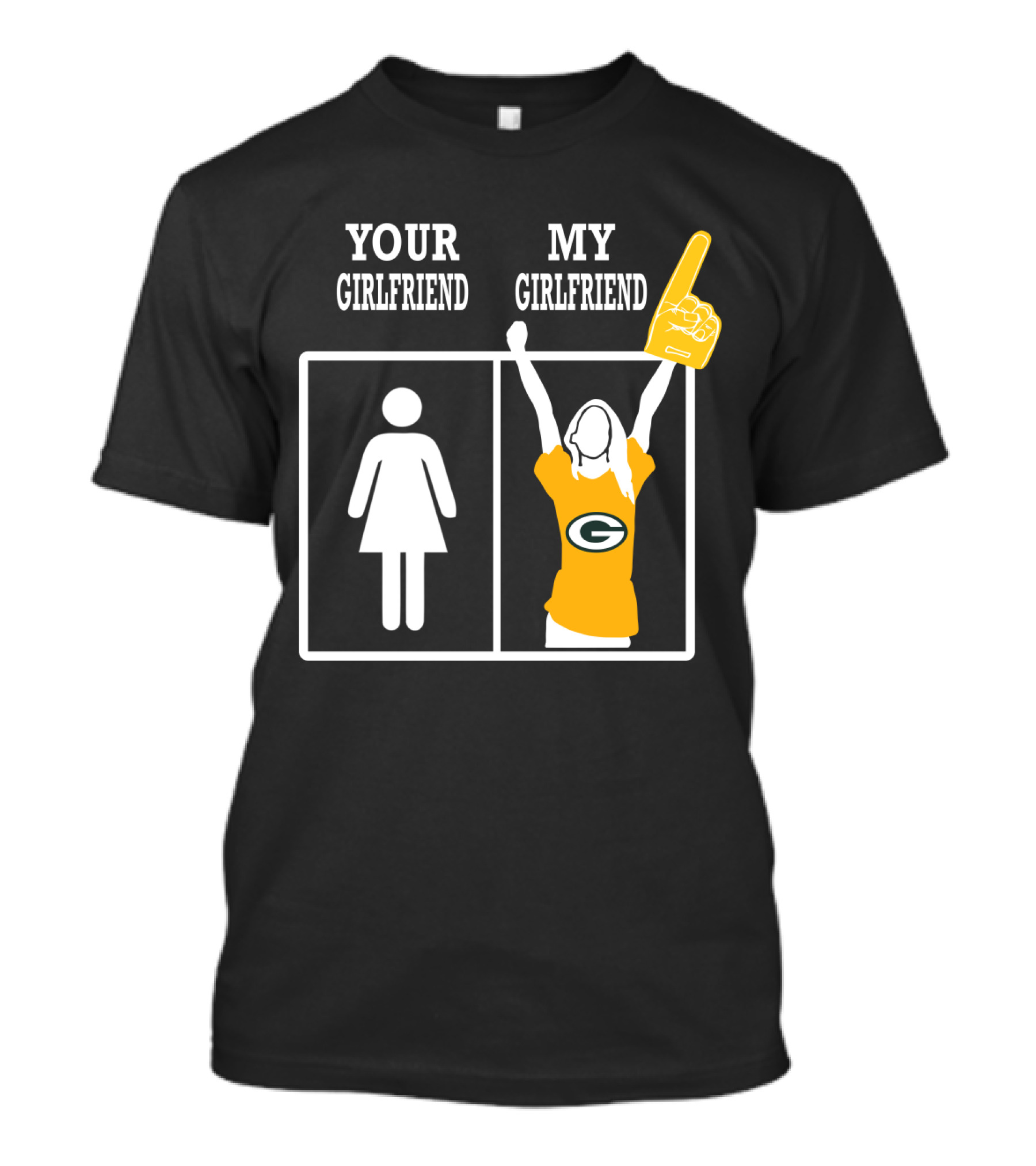 Your Girlfriend My Girlfriend Green Bay Packers T-Shirt