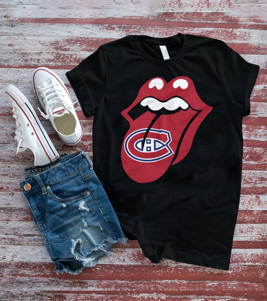 Montreal Canadiens Logo With Iconic Tongue And Lips T-Shirt