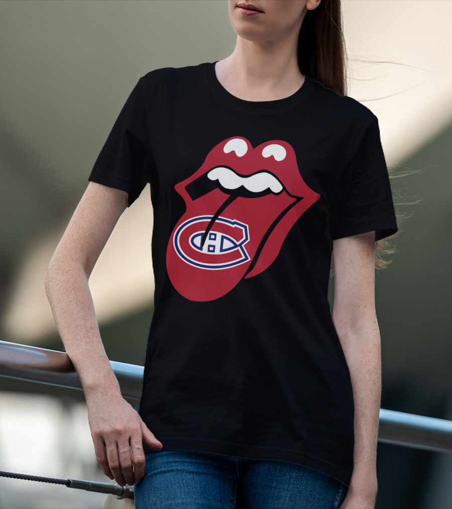 Montreal Canadiens Logo With Iconic Tongue And Lips T-Shirt