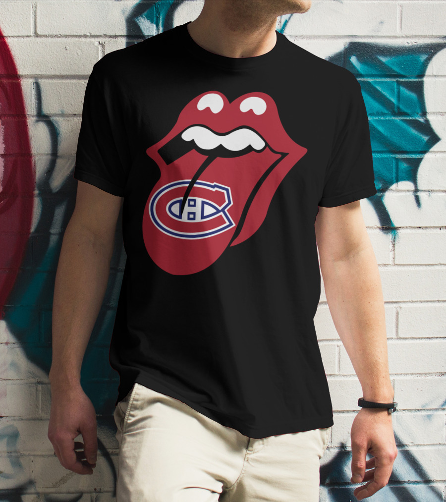 Montreal Canadiens Logo With Iconic Tongue And Lips T-Shirt