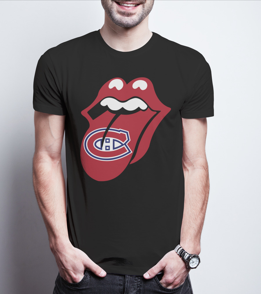 Montreal Canadiens Logo With Iconic Tongue And Lips T-Shirt