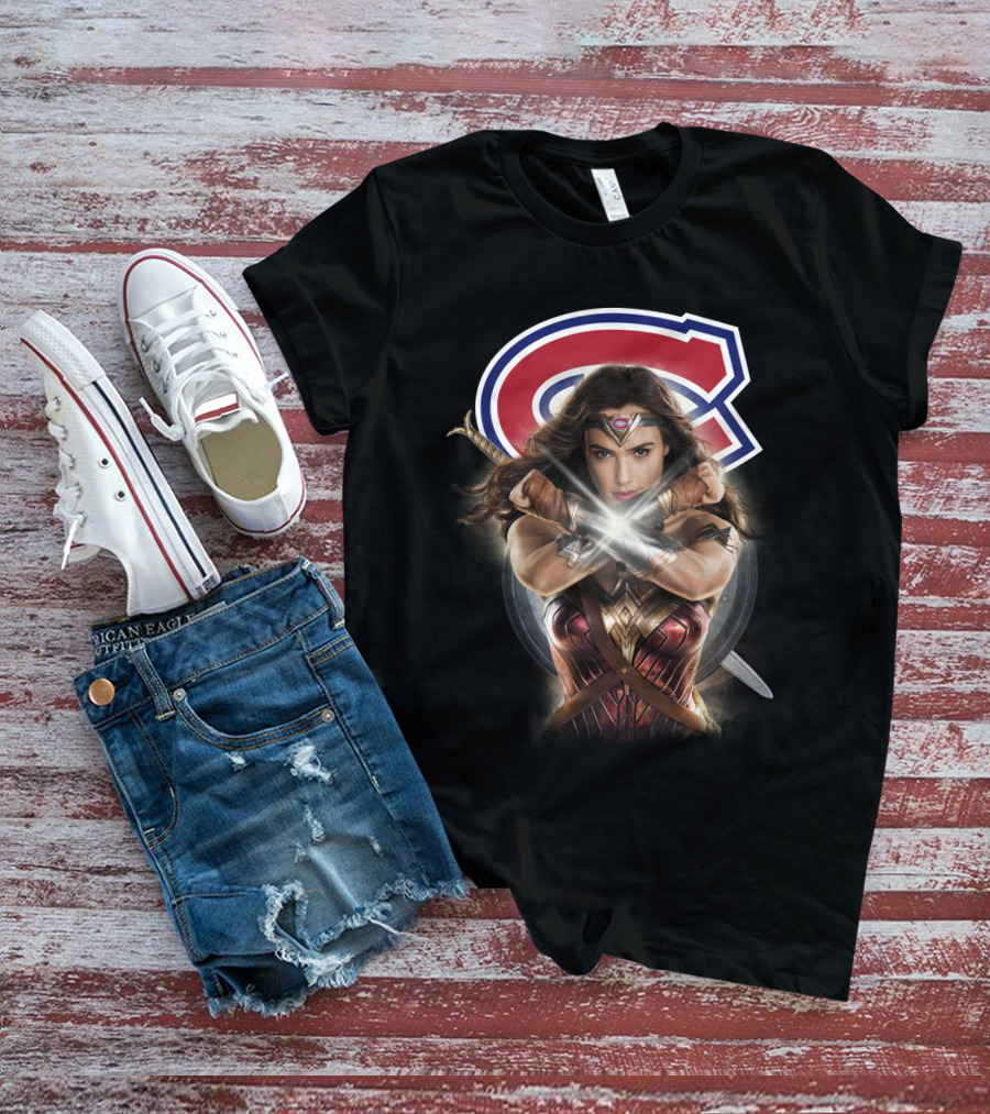 Montreal Canadiens Wonder Woman Crossover T-Shirt
