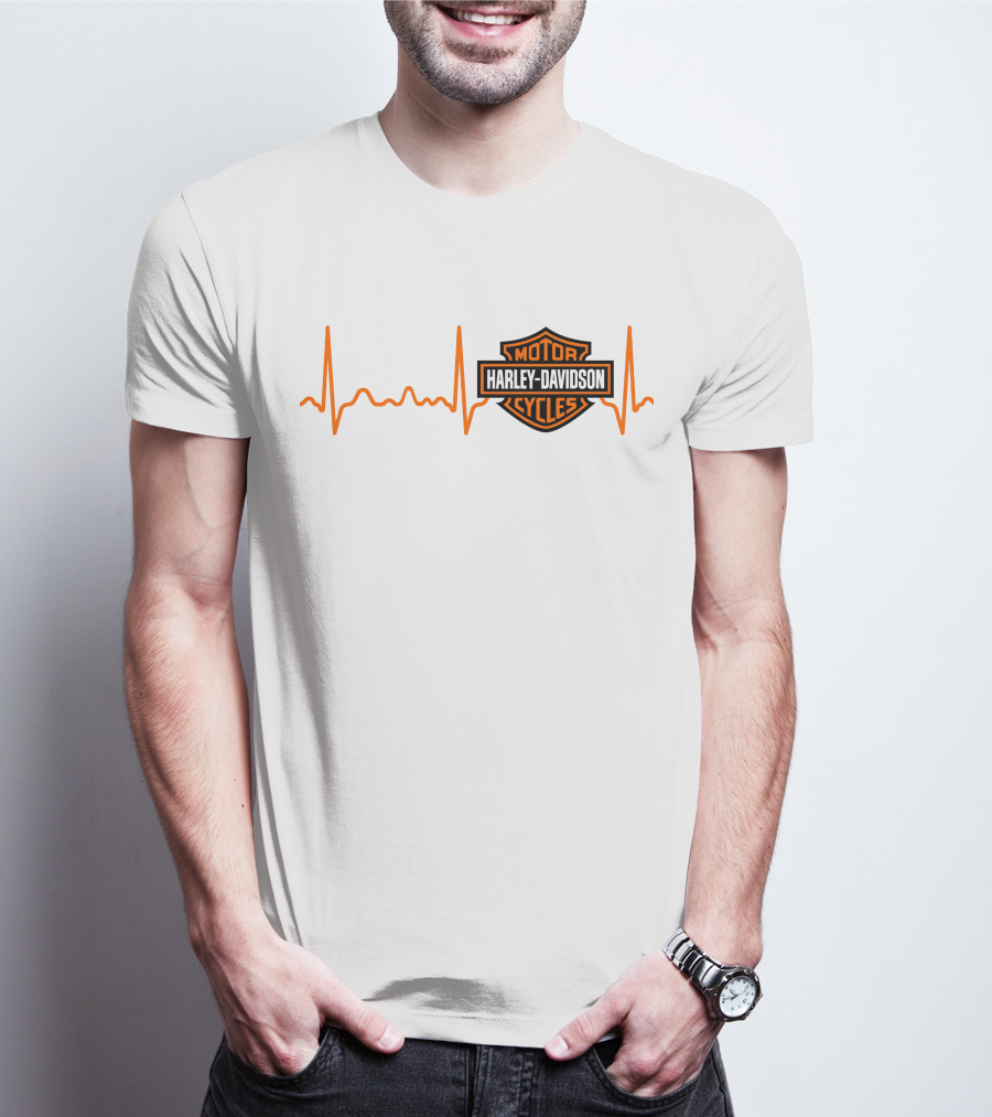 Harley Davidson Heartbeat Motor Cycles T-Shirt