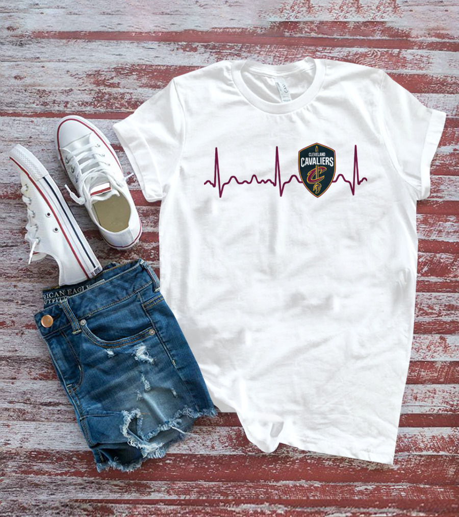 Heartbeat Cleveland Cavaliers T-Shirt