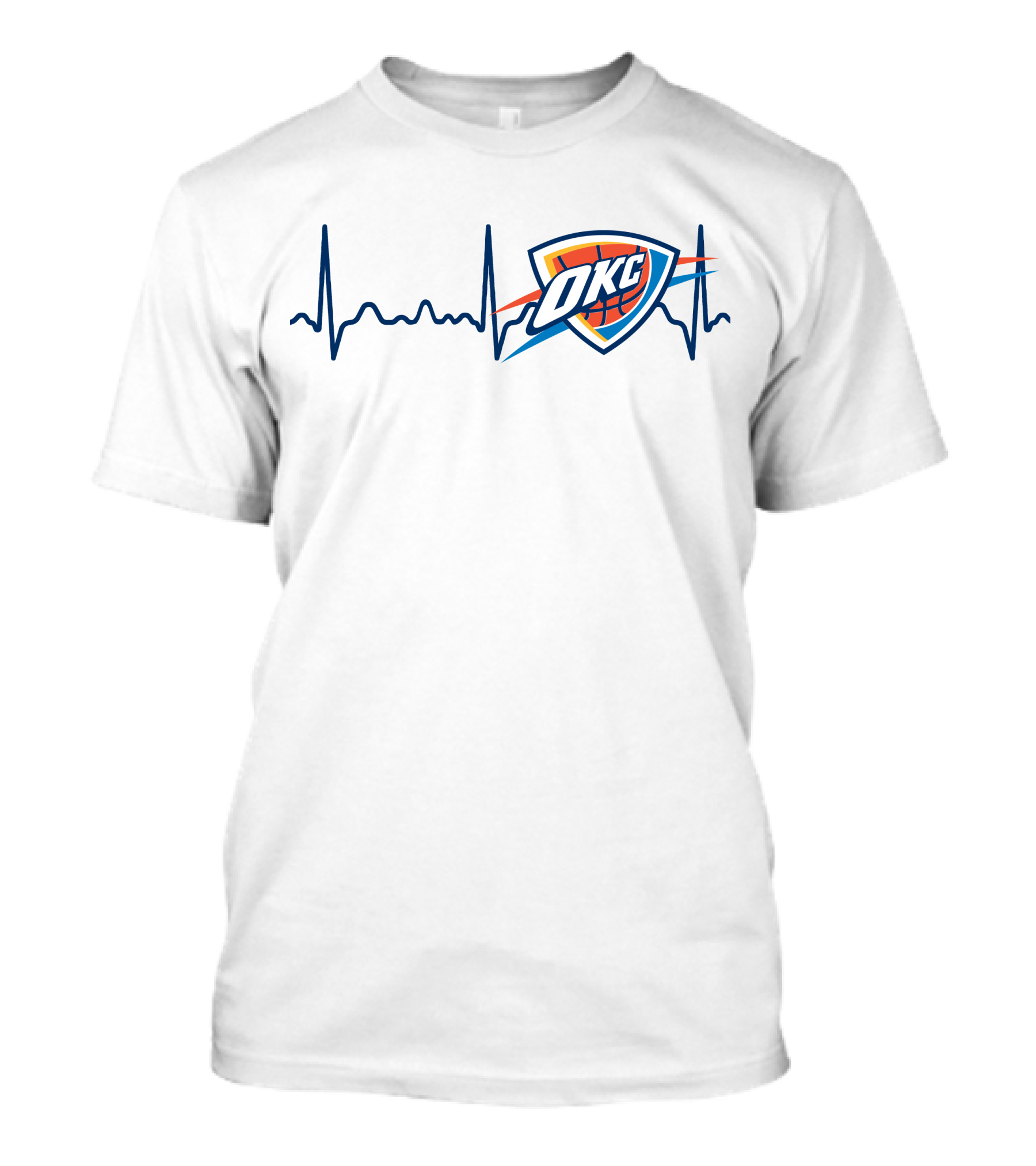 Oklahoma City Thunder Heartbeat OKC T-Shirt